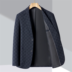 ZL6M8801男式秋季新款长袖薄款西服休闲商务便服西装单西图片