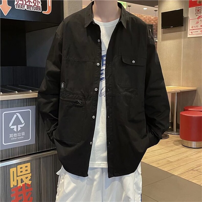 春秋季男士翻领休闲牛仔夹克宽松潮流痞帅上衣时尚外套CY1212-P41,男装夹克,星座412-2