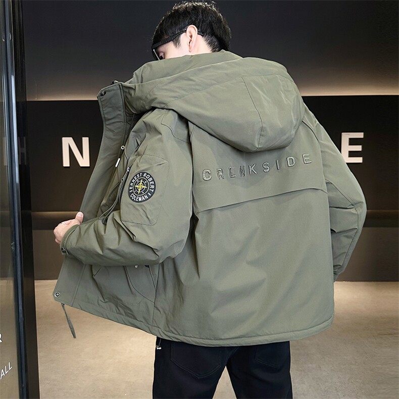 标50绒冬季新款冲锋衣连帽羽绒服男Y2518-P235控券后价298,男装夹克,电商B321-1