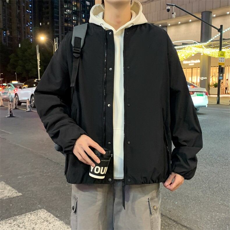 秋季大码外套美式潮牌高级感宽松立领夹克上衣JK02530-P75,男装夹克,星座308B-2