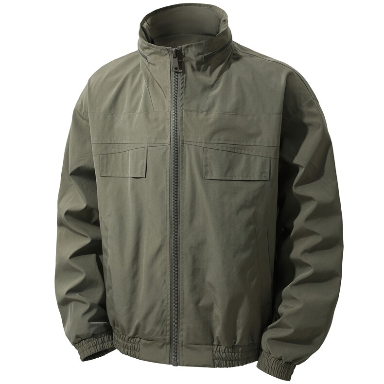 JK009立体白底春季工装美式游骑兵夹克聚酯纤维(M-5XL)TP55,男装夹克,电商A088