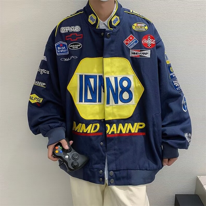 男秋季新款全刺绣夹克外套机车J8816P70,男装夹克,星座1116-2
