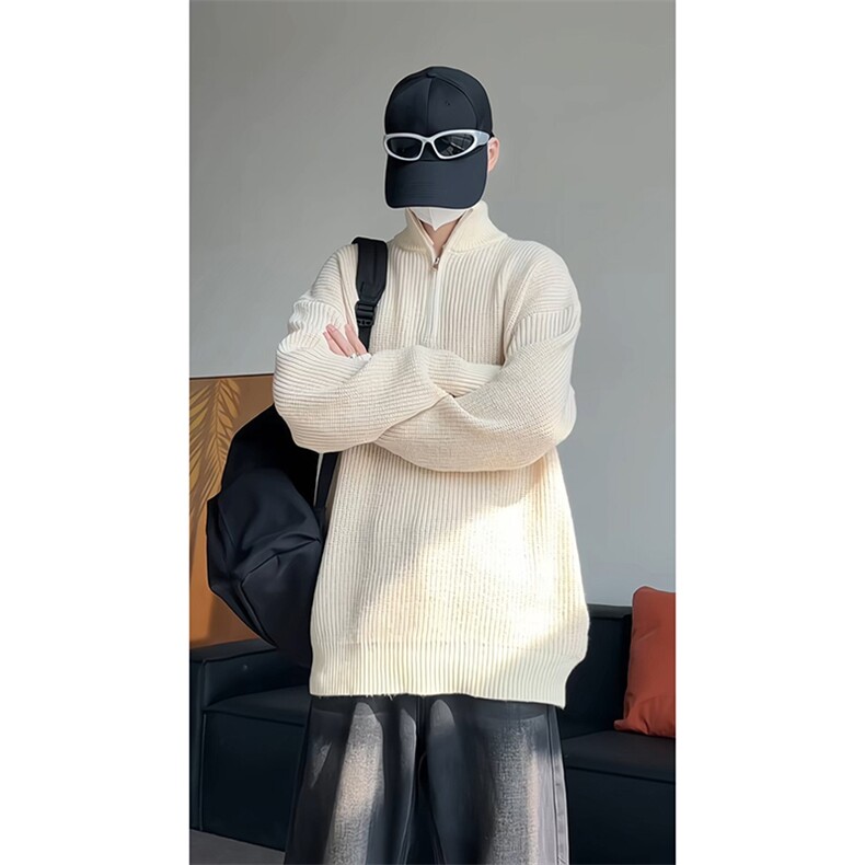 立领毛衣男针织衫上衣内搭打底衫KD653-P55,男装针织衫/毛衣,电商D312-1