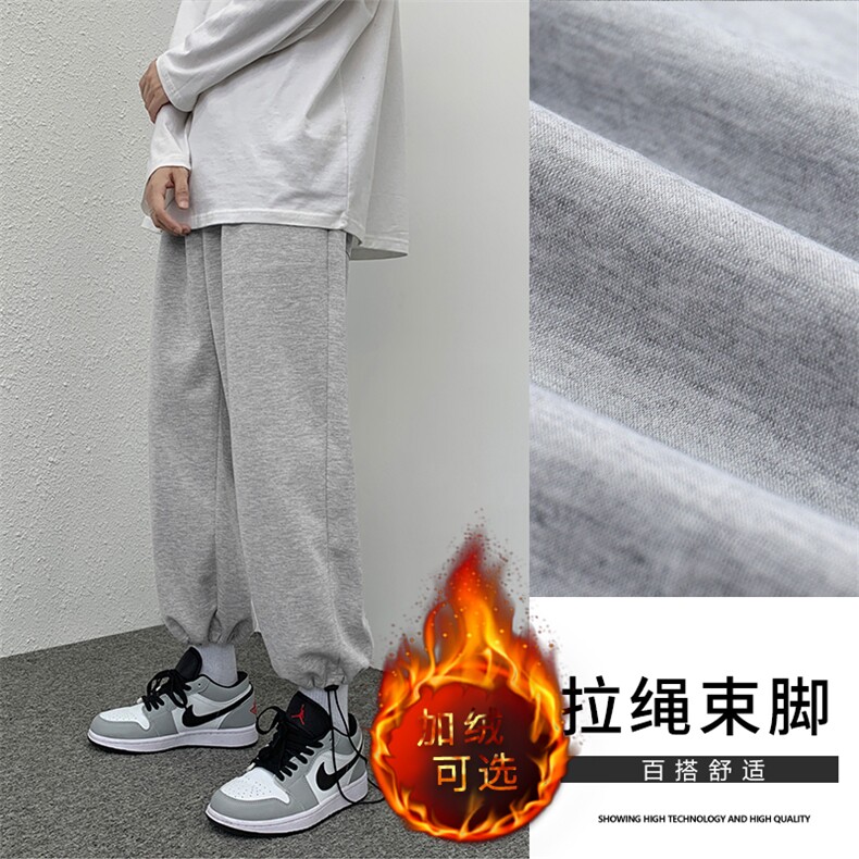 2023秋冬舒适港风休闲百搭卫裤 WK01-1特批23-加绒特批30图片