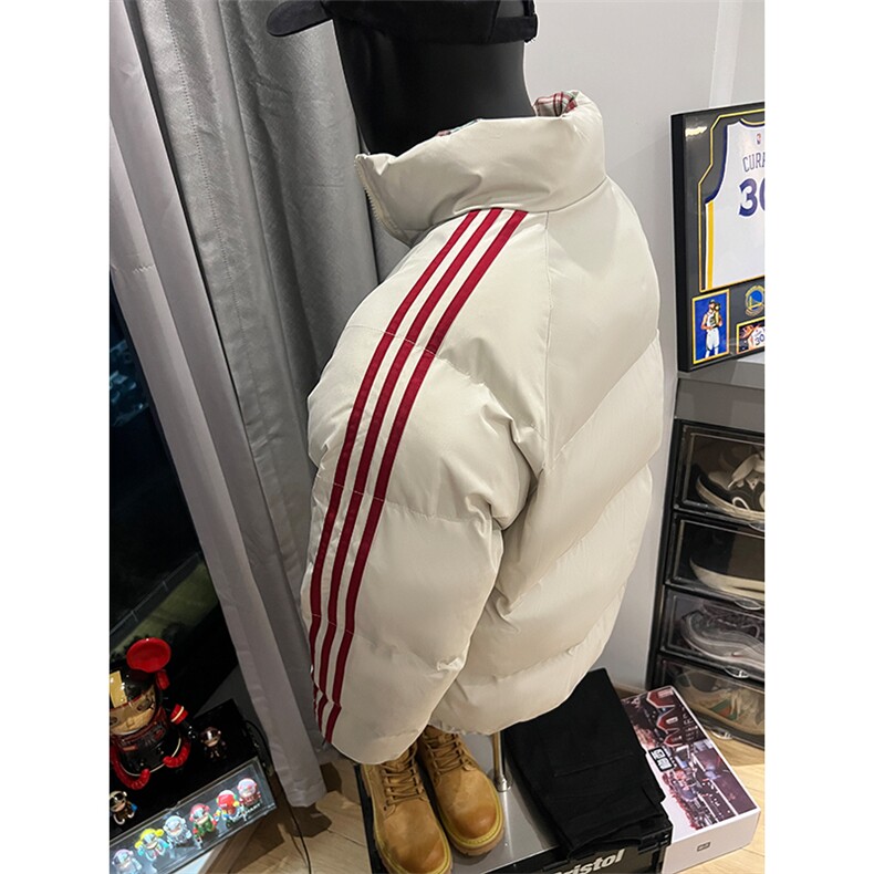 秋冬新款港风条纹刺绣立领保暖棉服面包服XZ213-MY5529-P98控128,男装夹克,星座213