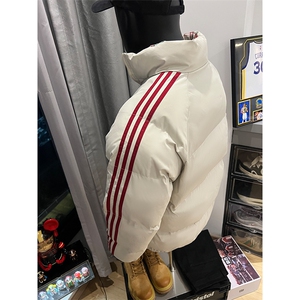 秋冬新款港风条纹刺绣立领保暖棉服面包服 XZ213-MY5529-P98控128图片