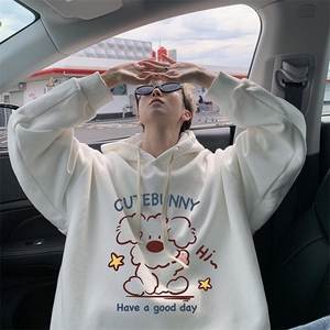连帽卫衣男大码胖子帽衫大号运动服WY2434-P35图片