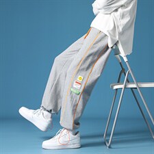 ！数据超好！2023秋季潮流男士运动裤贴标休闲卫裤K2029P50,男装休闲裤,电商B220