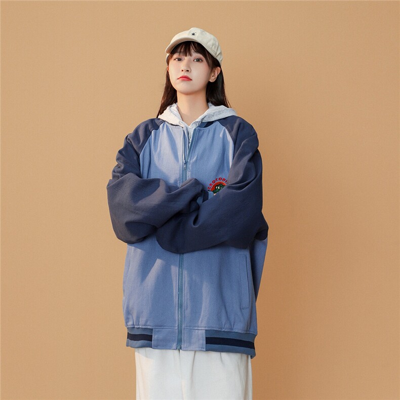 25春季新款棒球领潮流鳄鱼水洗长袖休闲夹克外套JK97/P90/138,男装夹克,星座202-3