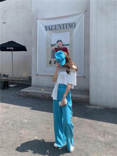 【现货】夏季新品多色抽绳开叉裤，女装，F/TU