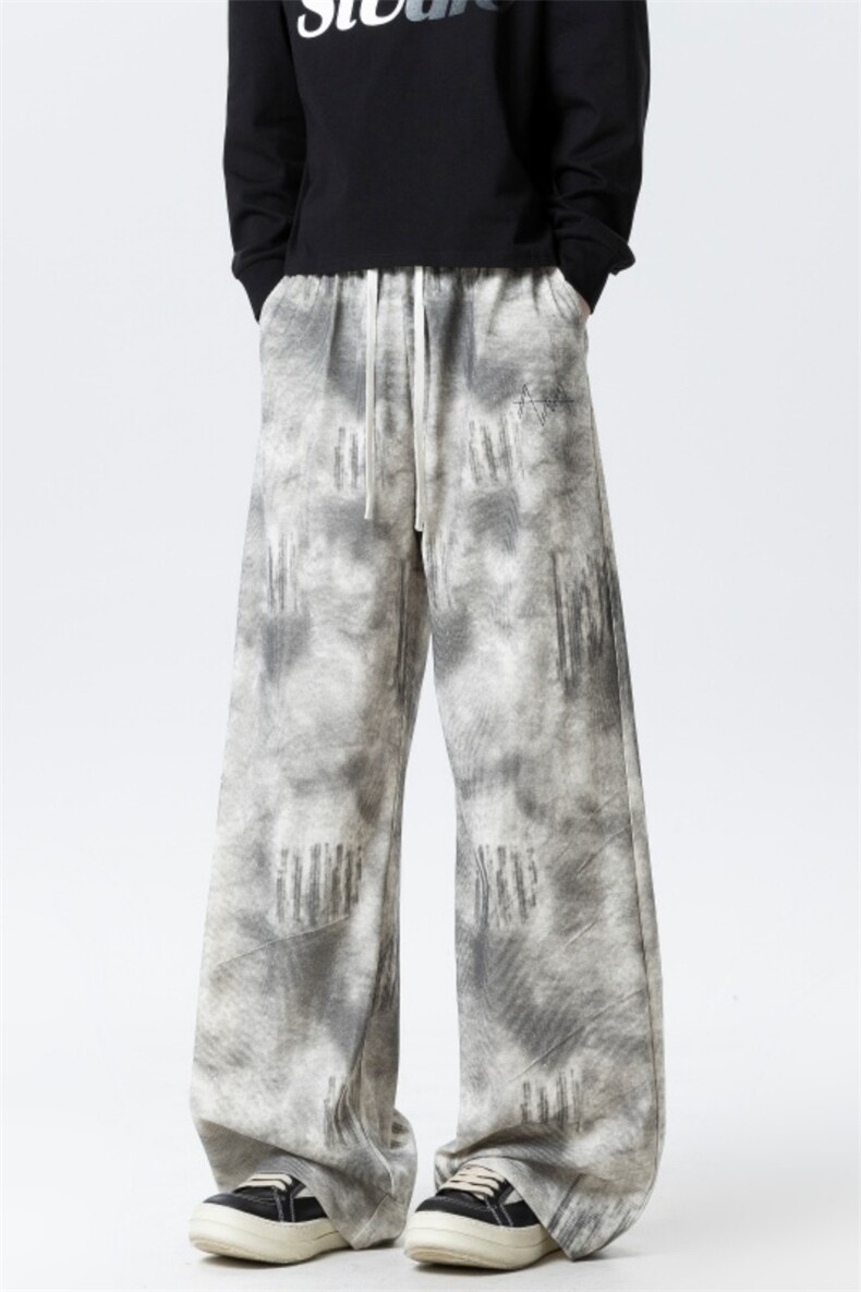 XZ616秋季重磅满印扎染趣味刺绣百搭休闲裤k1032特P35控68,男装休闲裤,星座512A（原616）