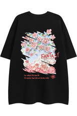 白底23夏季时尚百搭复古宽松圆领字母印花短袖T恤T6096P25控38，男装T恤，电商A268-1
