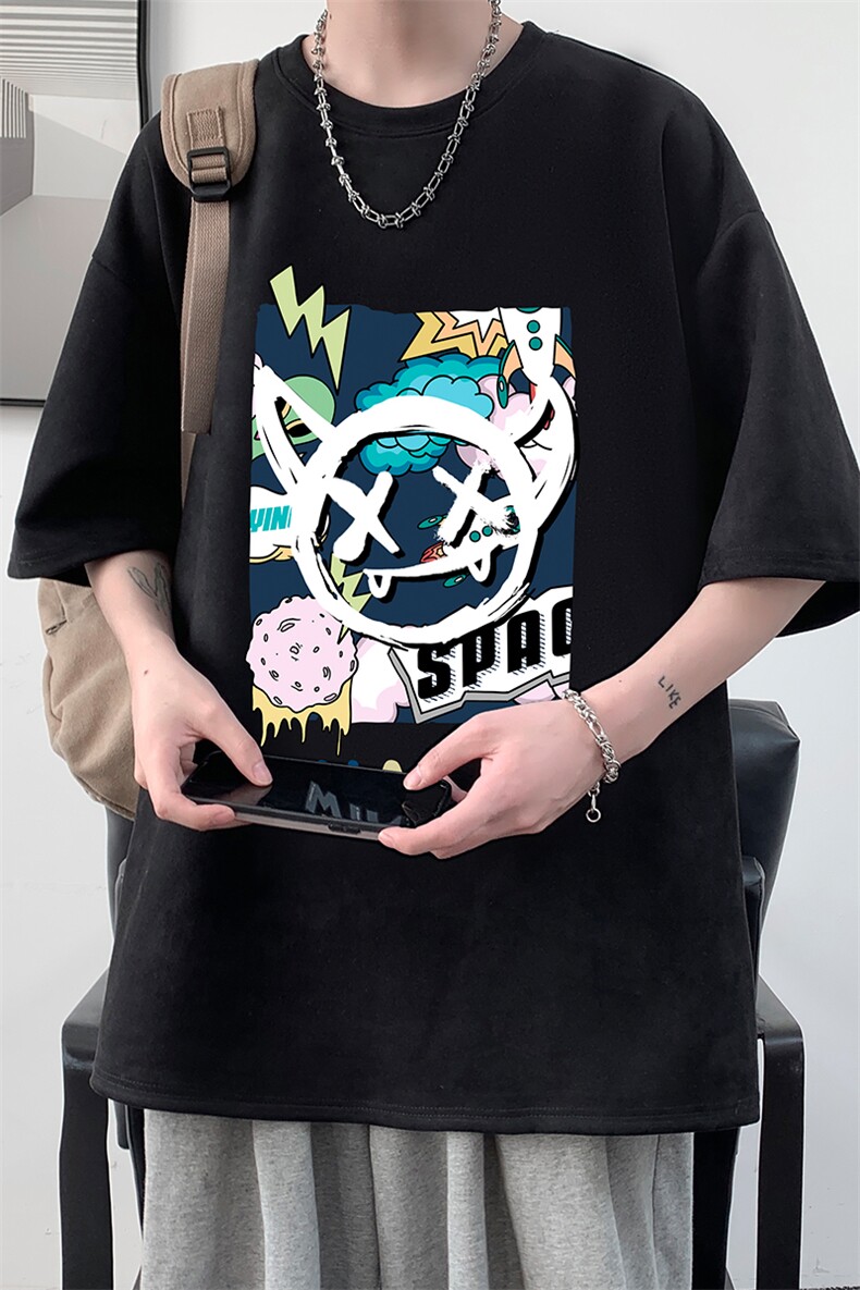 麂皮绒短袖t恤男大码半袖男JD82275-P25,男装T恤,电商A040