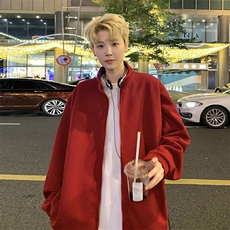 高品质夹克男!400克重磅美式外套休闲百搭开衫卫衣KS55055特p57，男装夹克，星座610B-1