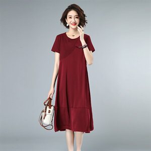 2024夏款新款拼接大码女装连衣裙231款