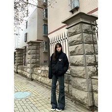 自家图，cleanfit褶皱牛仔裤男秋冬伞兵微喇裤子KZA52-P80，男装牛仔裤，星座1007（原301D）