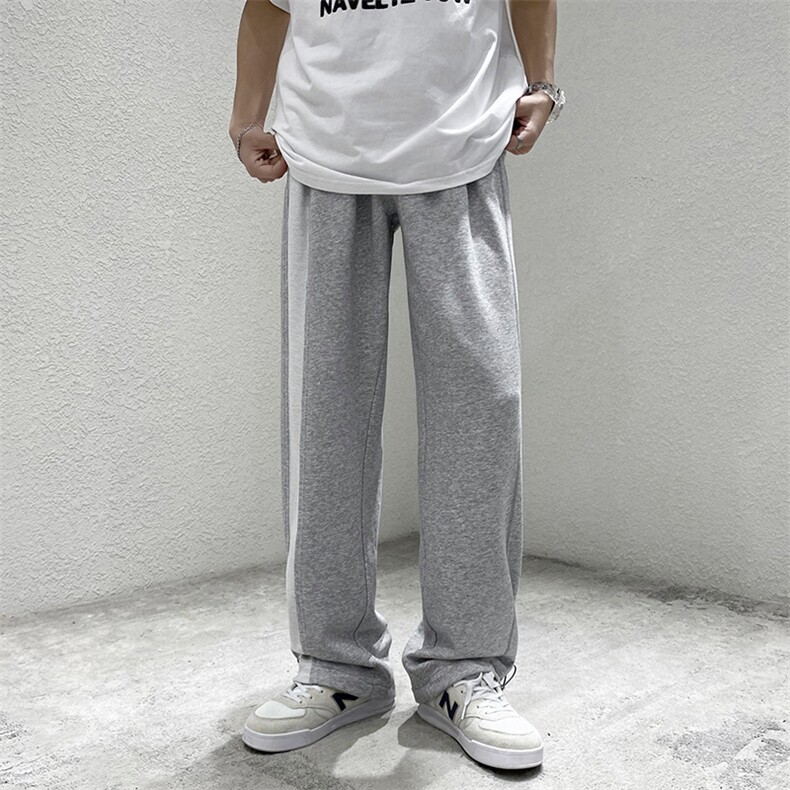 港风品质高街设计潮牌休闲裤垂坠感宽松阔腿男裤DK7861-P60-控78,男装休闲裤,星座717