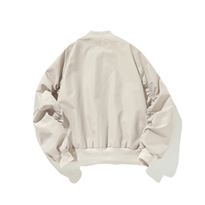 白底-美式高级感飞行员夹克棒球服男9017-P80，男装夹克，电商B380（原B361）