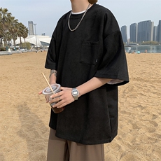 t恤男士港风潮流帅气文艺2024夏季新款ins宽松百搭体恤ST284-P30，男装T恤，星座412-2