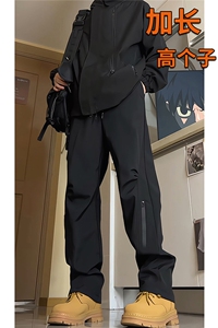 加长版高个子冲锋裤男户外登山裤子115CM直筒美式188工装KZ019P50图片