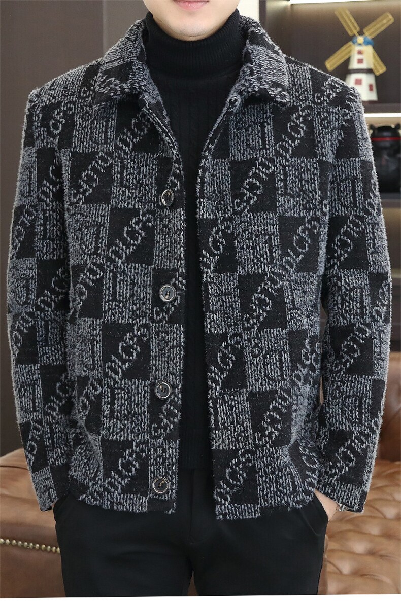 冬季男士新款翻领毛呢大衣外套短款修身潮流D69P135控228,男装毛呢大衣,电商B226-2（原B217-2）