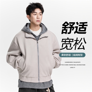 得物二开 美式高街潮牌设计感夹克外套男2025秋季新款JK1237-P98图片