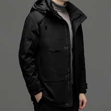 BZX6809钱塘2020-2秋冬新款中年男士连帽休闲羽绒外套货稳P250，男装羽绒服，钱塘207-2