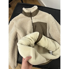 秋冬新款羊羔毛外套GS04-P85成分100聚酯纤维，女装短外套，星座1302