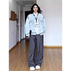 有货DJK2567-批70美式高街vibe牛仔外套女春秋夹克，男装工装外套，星座603-2