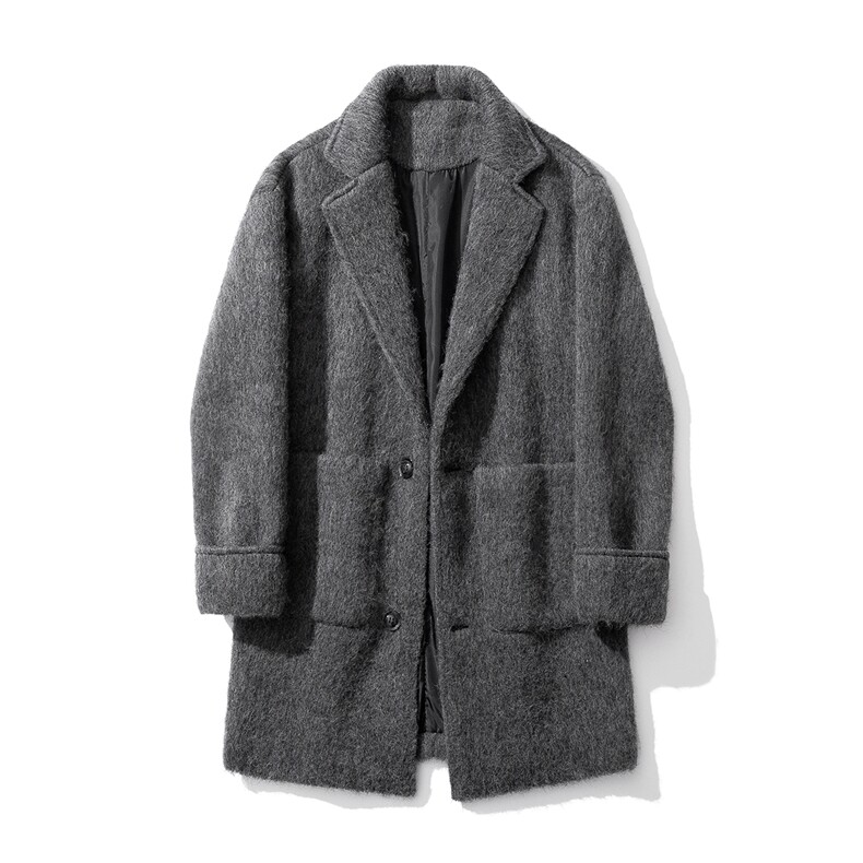 1长毛马海毛财阀羊毛呢长款大码M-5XL西装毛呢外套男FY77909P198，男装西服套装，星座226-2