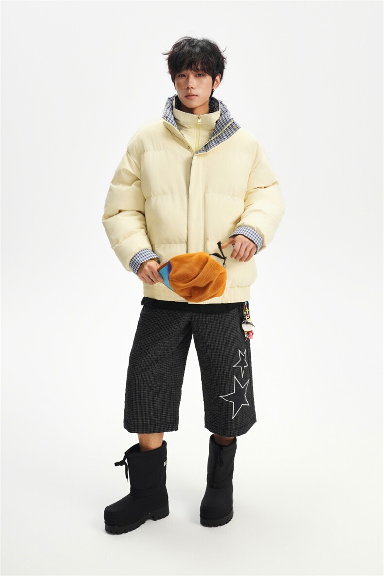 冬季新品得物美式潮流高品质格子加绒加厚棉衣外套棉服MY5566-P88,男装棉衣,星座610B-1