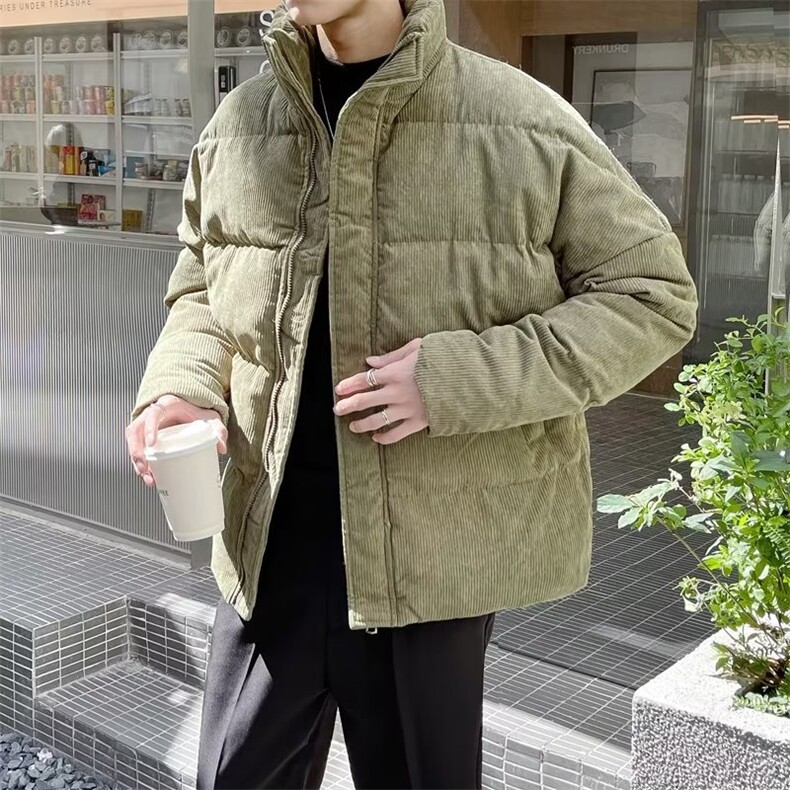 新款立领棉衣男冬季加厚棉袄外套韩版潮流宽松潮牌面包棉服MA19,男装棉衣,星座1116A-2（原606A-1）