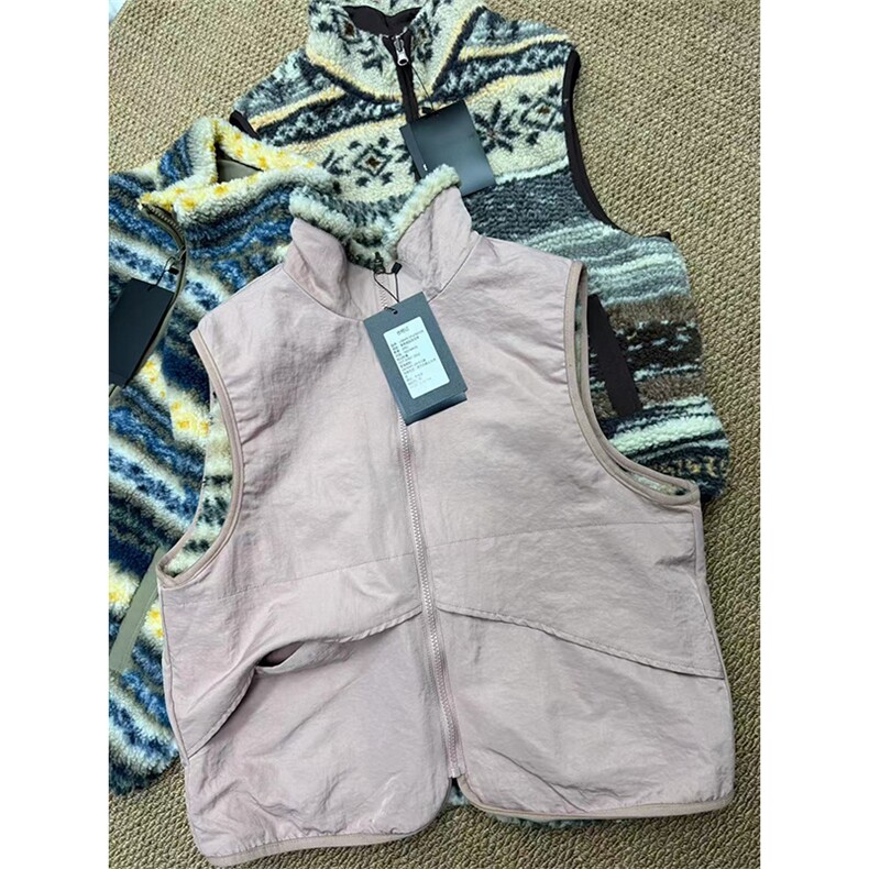 高品户外山系费尔岛羊羔毛双面穿摇粒绒背心外套男女A1142-P105,男装背心/马甲,星座1505