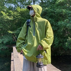 2023港风文艺刺绣连帽防晒衣男夏季薄款夹克，男装夹克，星座716-3