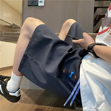 抖音品质夏季新款舒适刺绣宽松短裤B315-K25786-特p25控48，男装牛仔裤，电商B315
