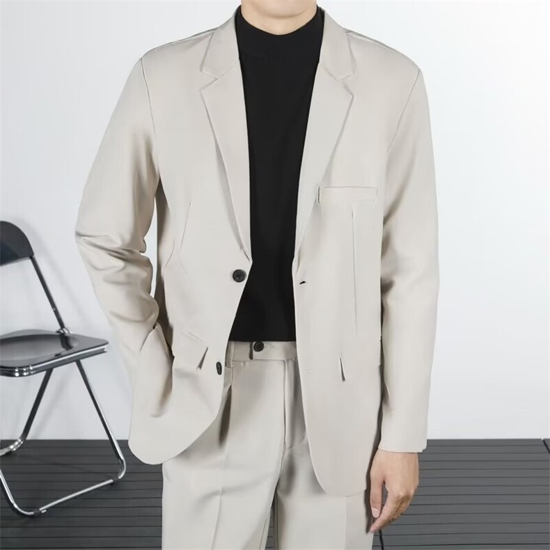 西装外套男士春秋季新款潮流宽松小单西休闲商务西服男 TK72图片