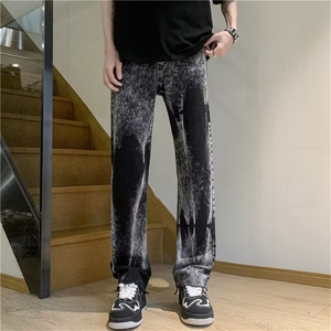 美式牛仔裤男春秋新款休闲直筒裤T1626P42图片