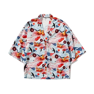 24夏季 大码新中式防晒服薄外套男女开衫道袍披风汉服潮 F20/P40图片