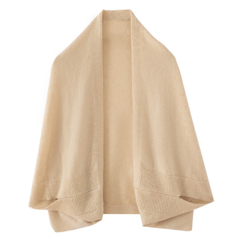 2025年新款百搭女士薄款时尚潮流披肩，披肩，顺禾羊绒