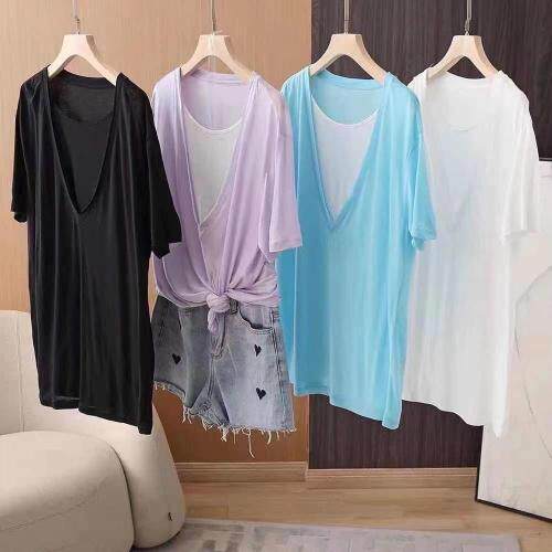 夏季新款，100%天丝上衣，女装，素墨