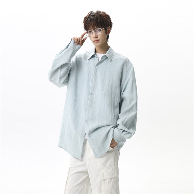 26C9110-M-2XL-P50-X88-克重：160g-无影墙（棉麻衬衫-凉感），男装衬衫，电商A408