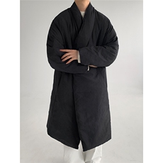 MH03-P145韩系慵懒风长款绒面棉服加厚保暖棉衣外套男，男装棉衣，星座1501-3