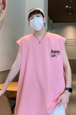 已注册得物直播抖音品质纯棉250克重磅男无袖背心T恤T522P28控39，男装背心/马甲，电商C408(原B339-1)