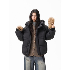90%绒新标有报告连帽韩版宽松羽绒服上衣Y986/P350现货，男装羽绒服，星座202-3