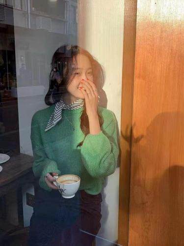 春季时髦马海毛上衣，女装，LMNC