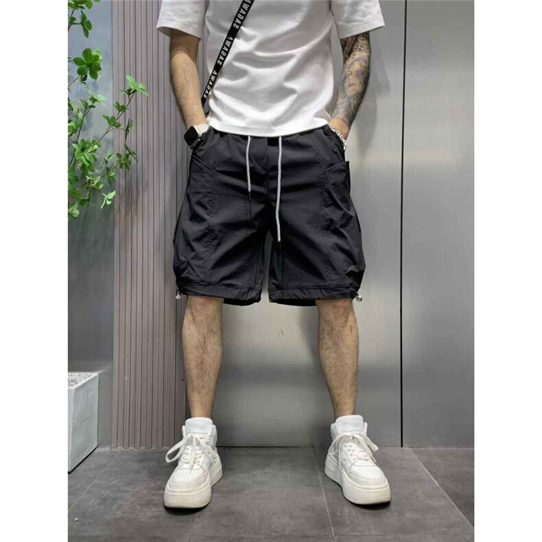 特大码夏季大口袋美式机能工装短裤男士潮牌宽松运动休闲五分裤男，男装牛仔裤，星座506