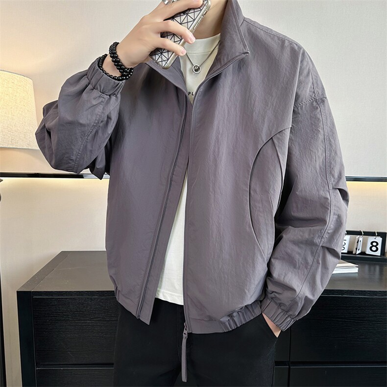 2026店主风春季简约休闲立领棒球服时尚潮流夹克外套男965-P85,男装夹克,电商A413