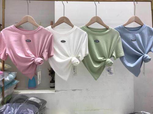 现货跑量短款T休闲带点女人味好卖，女装，柒外