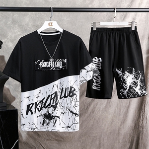 有利 20短袖套装夏季新款韩版潮流上衣服运动休闲T恤 TZ24-P55图片