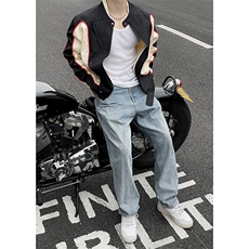 B221美式ins高街暗黑痞帅型男机车服外套上衣SY2306-P90控118，男装夹克，电商B221